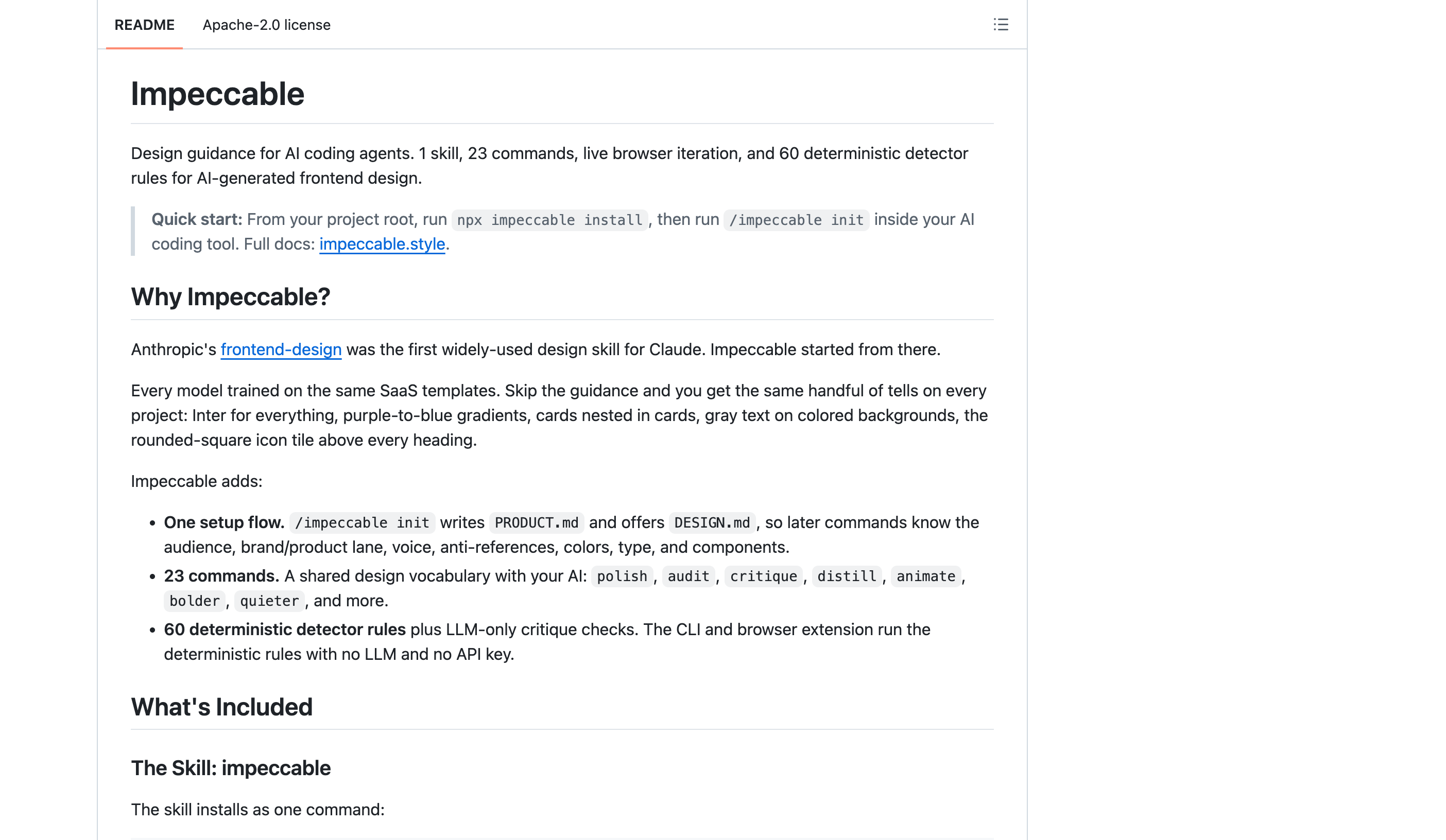 pbakaus/impeccable README